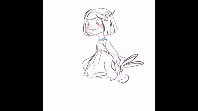 Девочка с кроликом iPad Pro + Apple Pencil смотреть онлайн