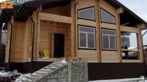 Дома из двойного бруса: проекты коттеджей, построенных по технологии двойной брус, фото