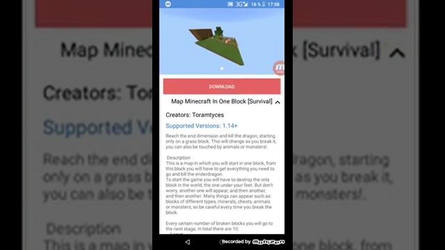 Как установить один блок на Майнкрафт Пе смотреть онлайн