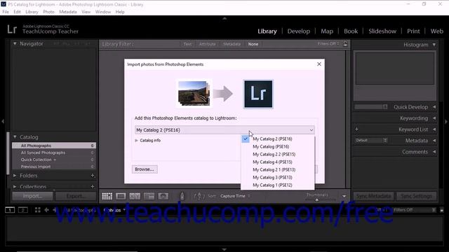 Lightroom Classic CC Tutorial Importing Photos from Photoshop Elements Adobe Training смотреть онлайн