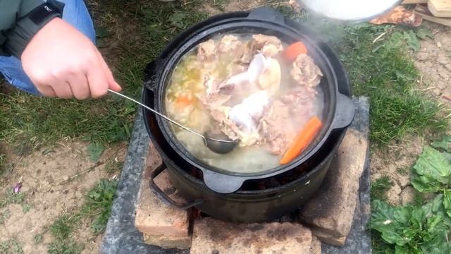 ПРОБУЕМ ПРИГОТОВИТЬ ХАШ В КАЗАНЕ смотреть онлайн