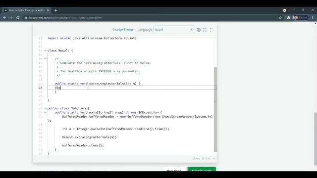 (Hackerrank) Find Extra Long factorial of number in java || Best explanation смотреть онлайн
