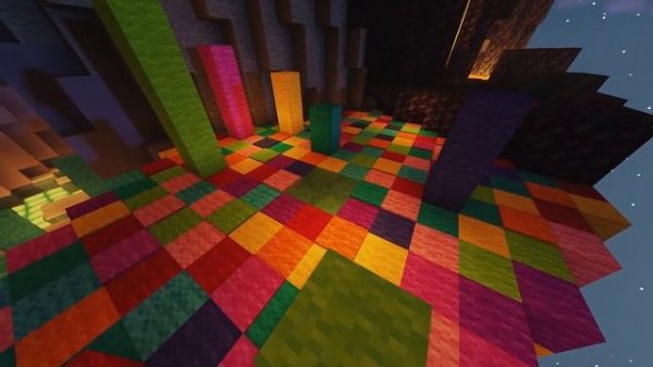 30+ Minutes Minecraft Shader Parkour Gameplay (Night-Time) [Free to Use] [Map Download]