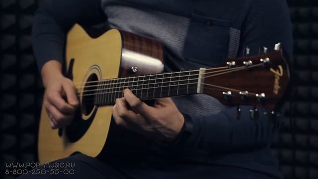 Недорогая акустическая гитара FENDER FA-125 звучание смотреть онлайн