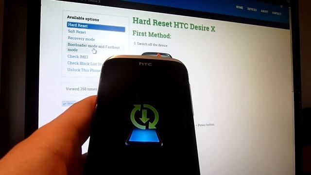 Hard Reset HTC Desire X - How To Wipe Your Phone