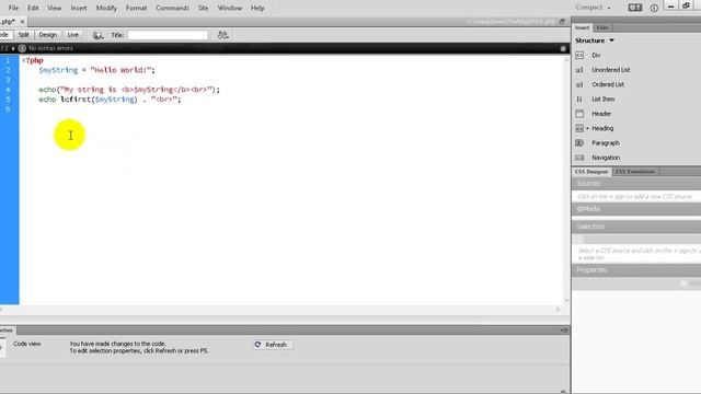PHP Tutorial 39 How to using lcfirst function in PHP Programming смотреть онлайн