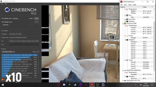 X3440 Base Clock (2.53Ghz) Test Results [Snowman M200] смотреть онлайн