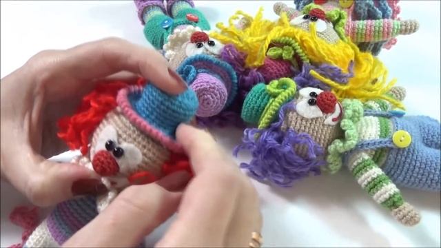 Клоуны крючком // Toyfabric