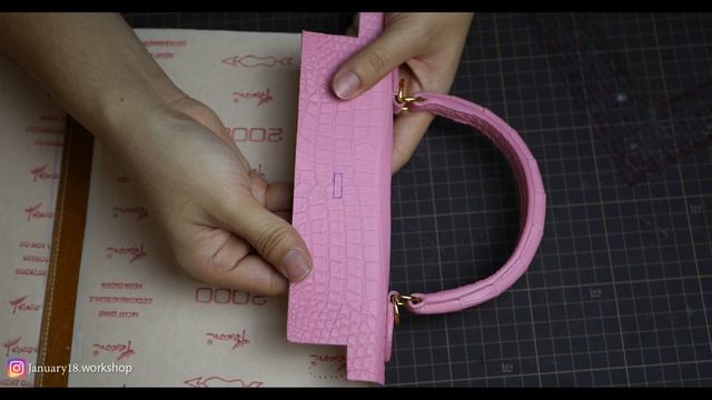 [Leather Handmade EP35] Cover a Luxury Crocodile Bag for Lady - Free PDF Pattern смотреть онлайн