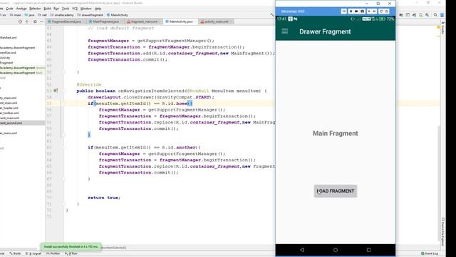 Navigation Drawer With Fragments (2020) | Part 4/4 | Android Studio Navigation Drawer Tutorial смотреть онлайн