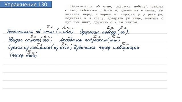 Упражнение 130 на странице 62. Русский язык 4 класс. Часть 2. смотреть онлайн