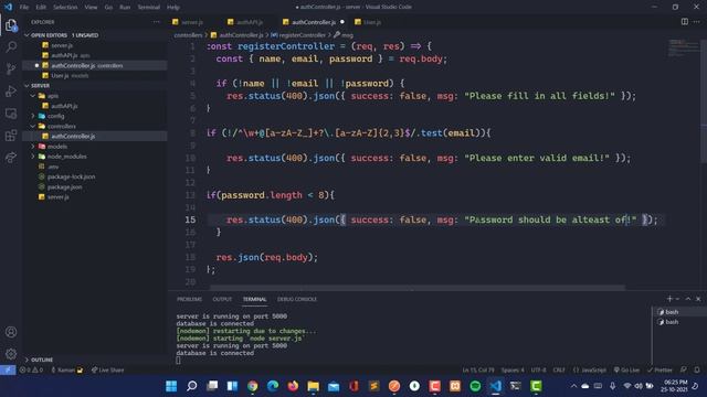 MERN JWT Authentication System | Part 4:- Register User смотреть онлайн