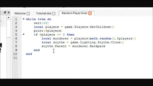 Roblox Scripting Tutorial: Give Random Player a Weapon (Murder) - Halloween Edition! смотреть онлайн