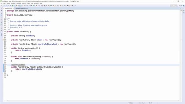 Jackson Serialization - 7 - @JsonAnyGetter смотреть онлайн