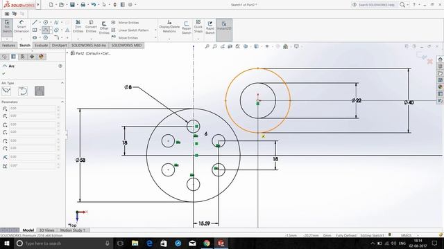 SOLIDWORKS Sketch Exercise 2 смотреть онлайн