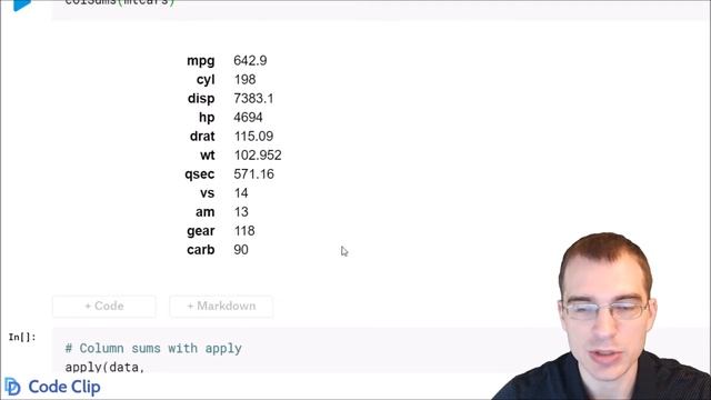Get the Sum of Each Column in R смотреть онлайн