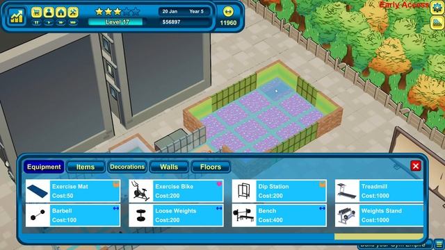 Gym Empire - Gym Tycoon Simulation & Management Early Access Trailer смотреть онлайн