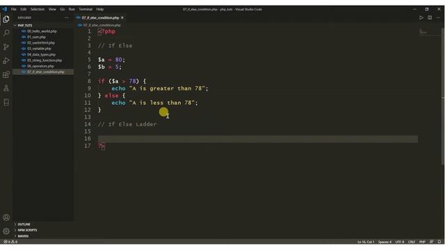 09 If Else Condition in PHP Tutorials in Gujarati смотреть онлайн