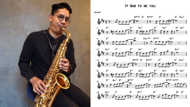 It Had To Be You (easy solo) for saxophone смотреть онлайн