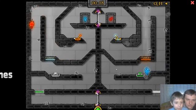 Игра ОГОНЬ и ВОДА. Развлекательное видео для детей. смотреть онлайн