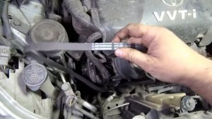 1NZ-FE Тойота Ярис. Замена приводного ремня (ремень генератора).