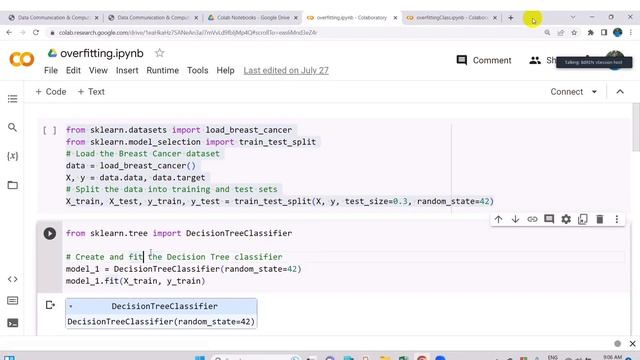 Breast cancer detection using python | overfitting & underfitting in data mining in bangla. смотреть онлайн