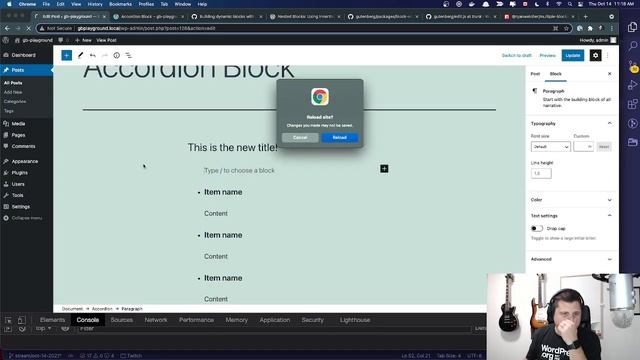 Creating an accordion block that uses the InnerBlock component смотреть онлайн