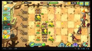 Как пройти 21 уровень в игре Растения против Зомби 2 Дикий запад