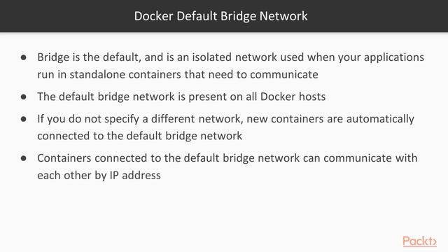 Containerization the Kubernetes Way: Docker Networking Model|packtpub.com смотреть онлайн