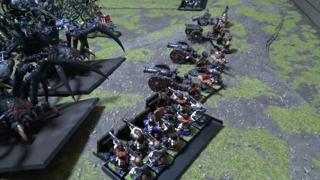 Warhammer Fantasy Battle. 3100 points Orcs and Goblins vs Dwarves. смотреть онлайн