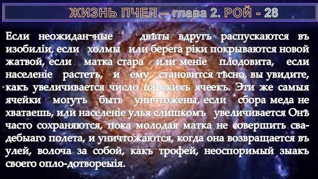 (7) ЖИЗНЬ ПЧЕЛ - РОЙ (2.7 гл)- Книга Мориса Метерлинк (1862-1949) смотреть онлайн