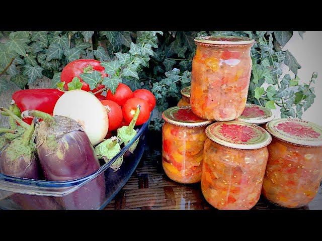 Баклажаны ДЕСЯТКА, На этот салат Я подсадила уже всех друзей, даже тех, кто НИКОГДА НЕ закатывал! смотреть онлайн