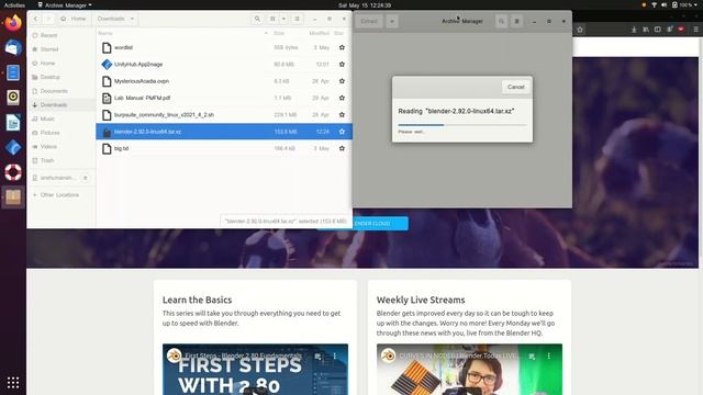 How to install Blender on Linux смотреть онлайн