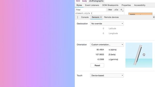 HOLOGRAPHIC EFFECT ON WEB смотреть онлайн
