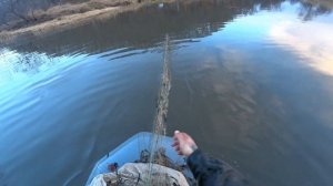 Рыбалка на сети осенью. Проверка сетей.