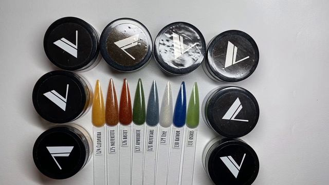 NAIL HAUL | VALENTINO BEAUTY ACRYLIC SWATCHES #124-131 & #116-123 | ✨🤍 nail tech video 🤍✨ смотреть онлайн