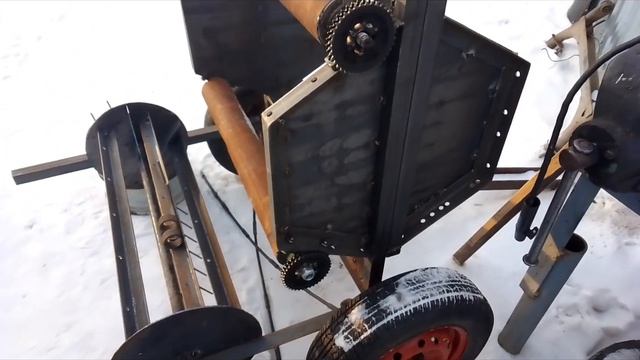 Вальцы для самодельного прессподборщика из подручных материалов. смотреть онлайн