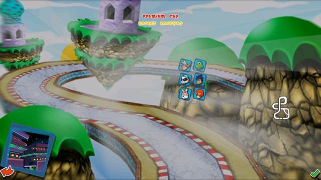 Konami Krazy Kart Racing Android All Cups 60fps смотреть онлайн