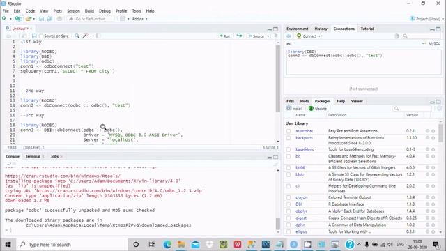 How to Connect RStudio with MySQL Database смотреть онлайн