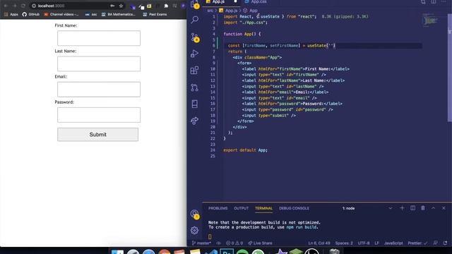 ? Forms In React - ReactJS Beginner Course | Tutorial #11 смотреть онлайн