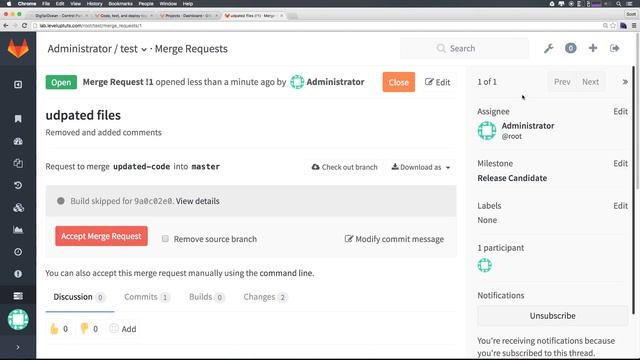 GitLab CE Tutorial #6 - Merge Requests смотреть онлайн