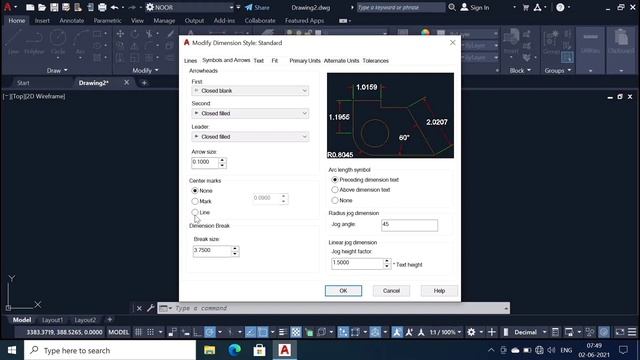 16-AUTOCAD 2D- ADVANCE SETTINGS OF DIMENSION STYLE MANAGER | Autocad in hindi | | cad wala | смотреть онлайн