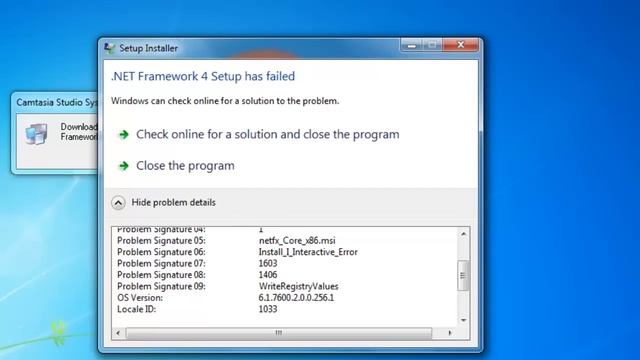 Fatal error during .NET Framework 4 installation error code 0x80070643 Windows 7 смотреть онлайн