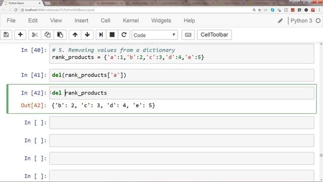 Python Dictionaries Tutorial 4 | How to remove single or multiple elements from dictionary смотреть онлайн