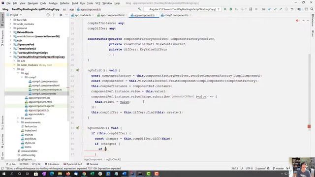 Binding from the Parent to the Child with Differs (Property Binding in TypeScript Part 5) смотреть онлайн