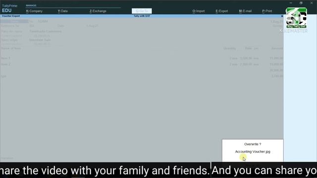 Report Export to PDF,EXCEL,JPEG AND XML//Tally Prime//Invoice Export// смотреть онлайн