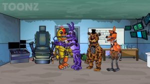 AMONG US & CHICA vs. FNAF Animatronics | Freddy | Bonnie | Foxy | Toonz Animation 어몽어스 VS 프레디 애니메이션