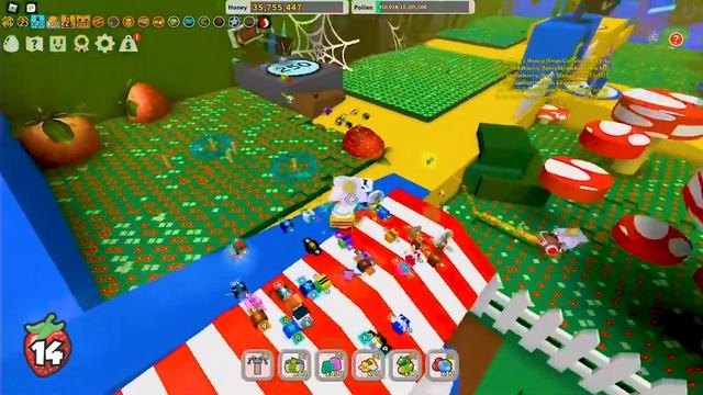 За каждую клубнику даю 1 робукс в Bee Swarm Simulator смотреть онлайн