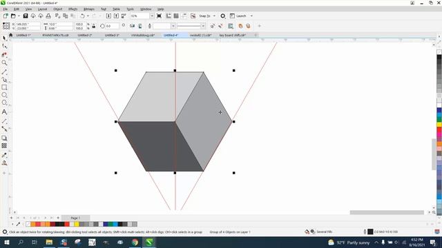 CorelDraw Tips & Tricks Stacked Blocks 3D look Part 2 смотреть онлайн
