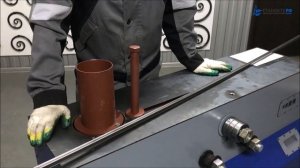 Элементы холодной ковки петля и кольцо на кузнечном трубогибе ПРОФИ-5.